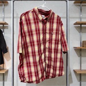 Carhartt Red and Yellow Plaid Casual Shirt